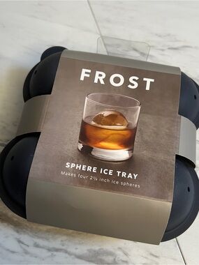 NEW Frost 4 Large 2.5” Navy Silicone Sphere Ice Tray Molds